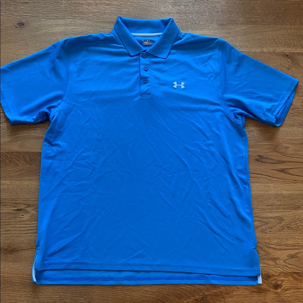 Under Armour Men's Vibrant Blue Polo LARGE